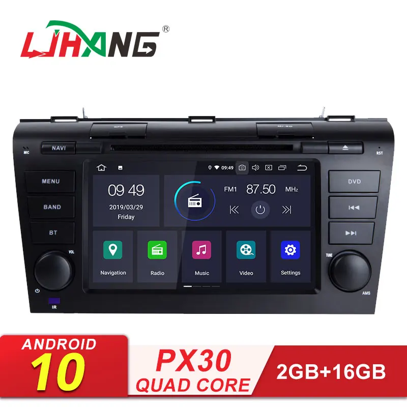 Автомобильный DVD плеер LJHANG Android 10 для MAZDA3 Mazda 3 2004 2009 Wi Fi мультимедиа GPS навигация