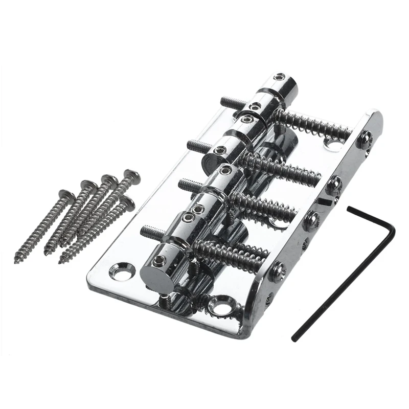 2 Set Accessories: 1Set Vintage Bass Bridge Assembly For Jazz & Pre-Slotted Flat Bottom Bone Nut | Спорт и развлечения