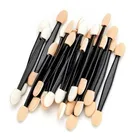 12 шт., аппликатор для теней для век, профессиональная губка, двухсторонние принадлежности для макияжа, портативные кисти для теней для век, зеркальная Кисть для ногтей