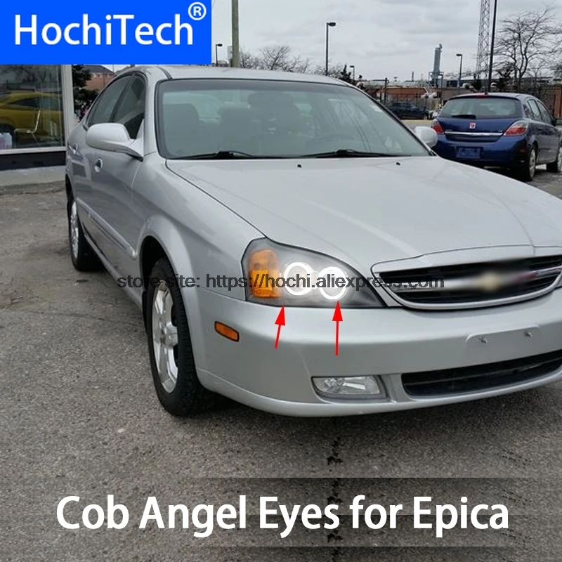 Для Chevrolet Chevy Epica Magnus 2000-2005 COB Светодиодный дневной светильник Белый Halo Cob Led Angel Eyes