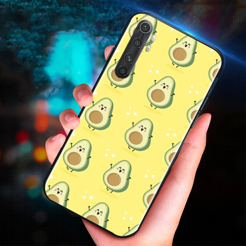 

Phone Case For Xiaomi Note 10 Pro Lite 10 Lite For Xiaomi Note 10 Pro Lite Cute Cartoon Avocado Carcasa Coque Funda Back Cover