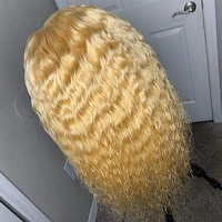 deep wave 613 blonde 13x4 lace front human hair wigs thick 200250 density 13x6 lace frontal wigs for women