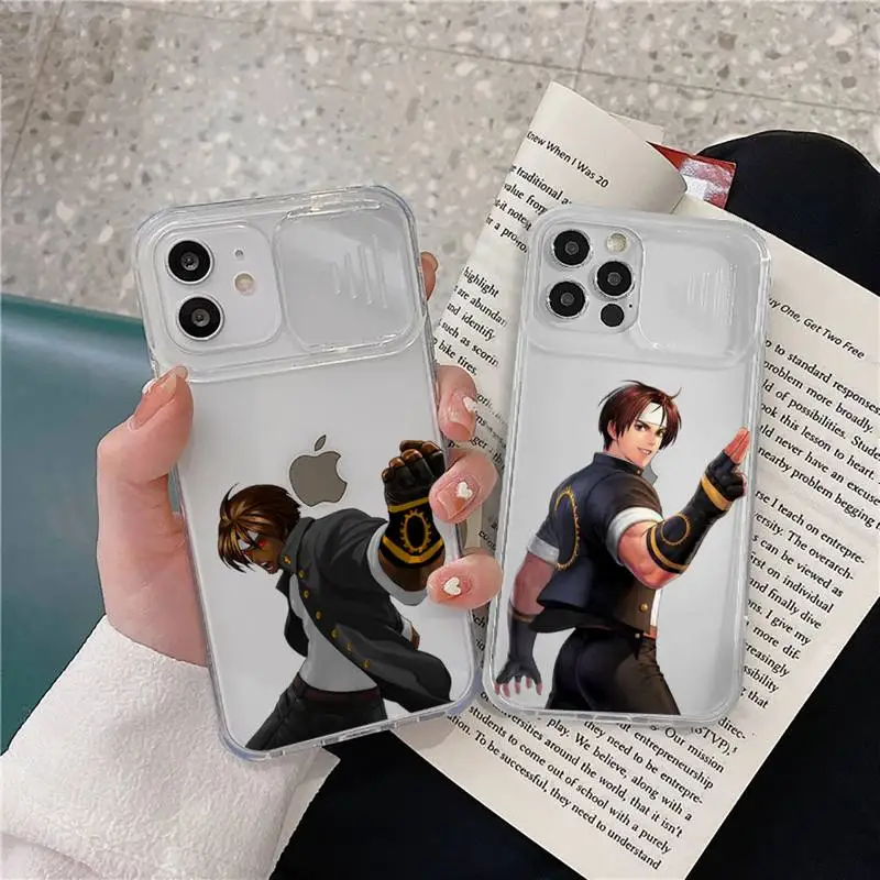 

The King Of Fighters game Phone Case transparent For iPhone 7 8 11 12 X XS XR MINI Pro Max Plus Slide Camera Lens Protect
