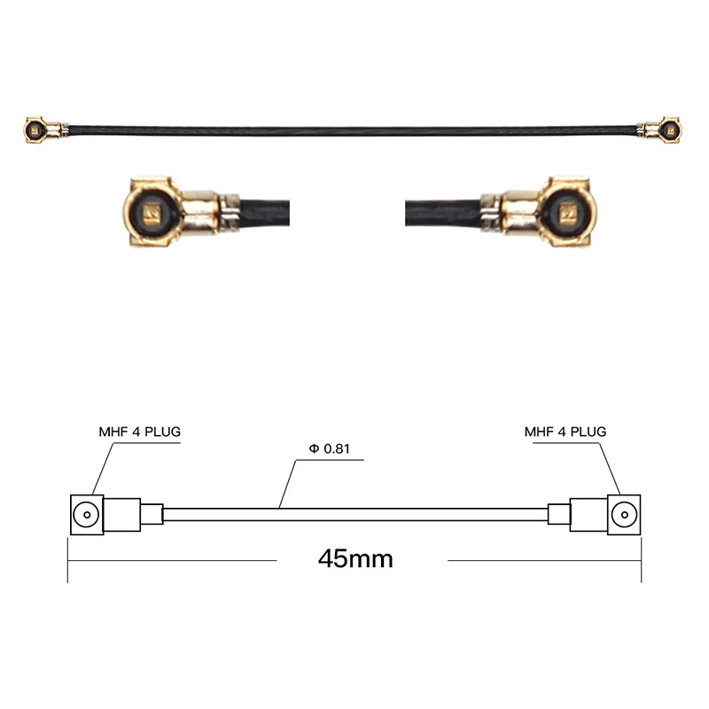 Конвертер беспроводного адаптера M.2 NGFF на Mini PCI-E с антенной IPEX 4 для Wifi6 Intel AX210 AX200