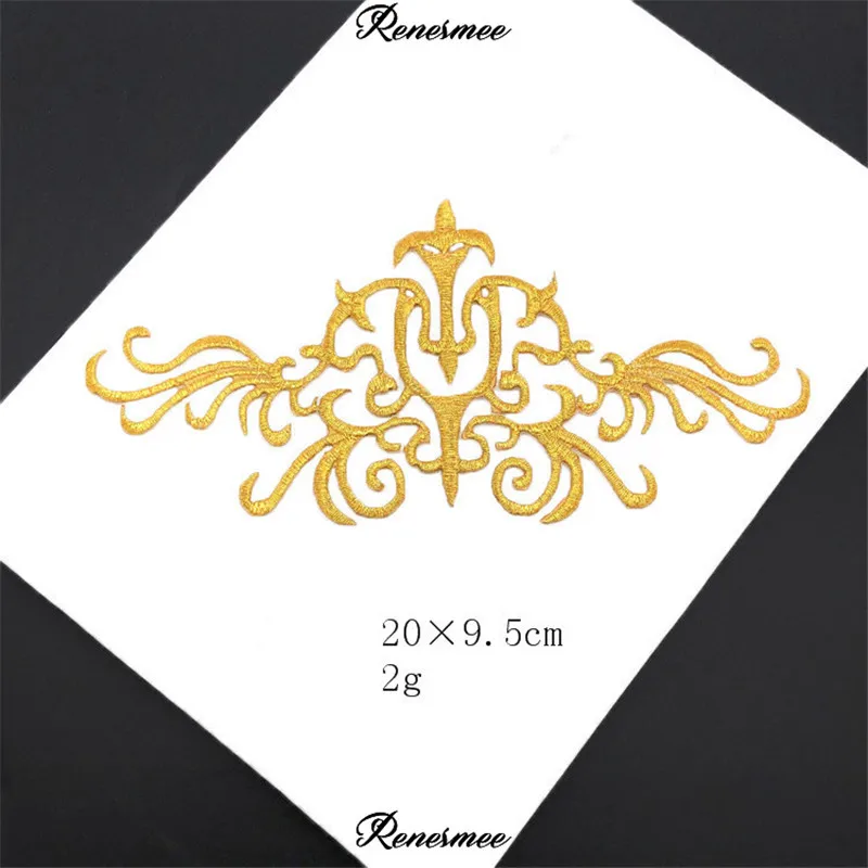 2 шт. золотые железные аппликации в стиле ретро отпариватели одежды нашивки для