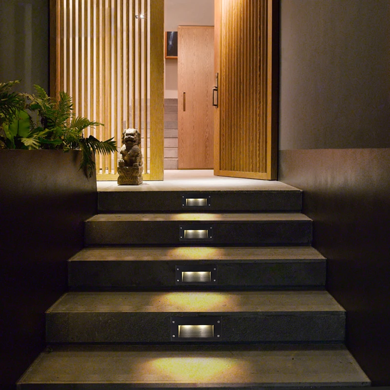 Настенные лампы 3 Вт встроенный светодиодный светильник углубленный напольный