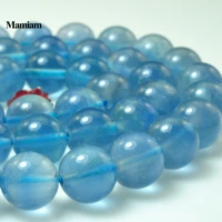mamiam natural a blue fluorite beads 6mm smooth loose round stone diy bracelet necklace jewelry making gemstone gift design