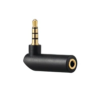 1pcs 90 degree right angled 3 5mm male to female audio converter adapter connector l type stereo earphone microphone plug