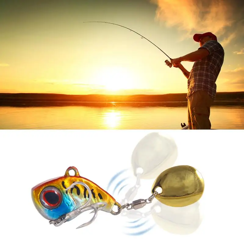 Fishing lure Quickly rotating small whirlwind Vibrating VIB sequins LURE bait Metal vib Sea accessories | Спорт и развлечения