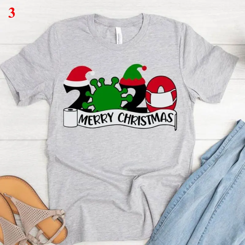 2020 Рождественская футболка с рисунком из туалетной бумаги Санта-Клауса маски