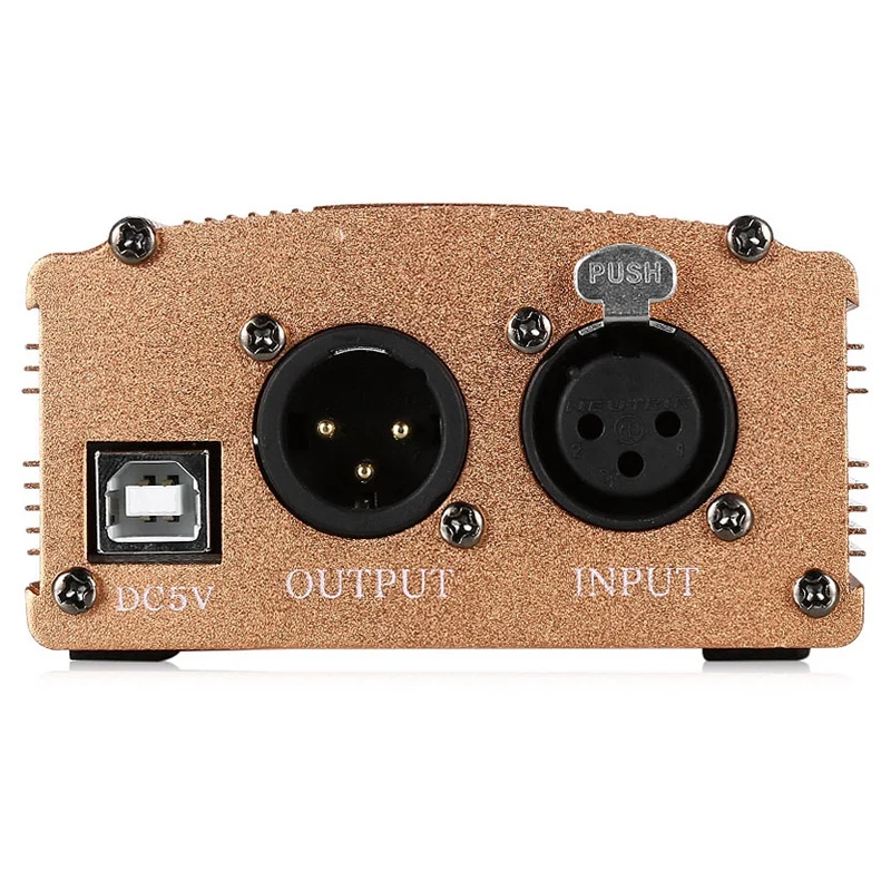 

48V Usb Phantom Power Supply Usb2.0 Cable Dual Plug Microphone Cable For Mini Microphone Condenser Recording Equipment