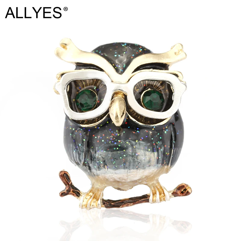 Очки женские металлические с кристаллами сова | Украшения и аксессуары