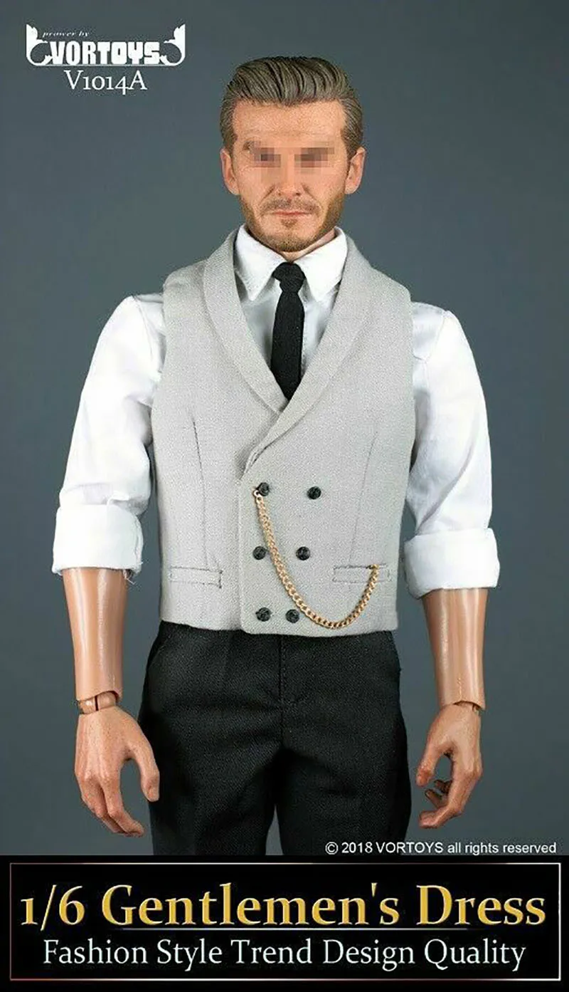 

VORTOYS 1/6 British Gentleman Tuxedo Suit V1014A Wedding Clothes Set Fit 12" Male Action Figure Body