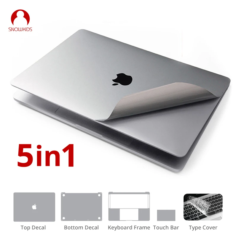 Snowkids наклейка для Macbook Air Pro Полное покрытие виниловая Защитная Наклейка чехол
