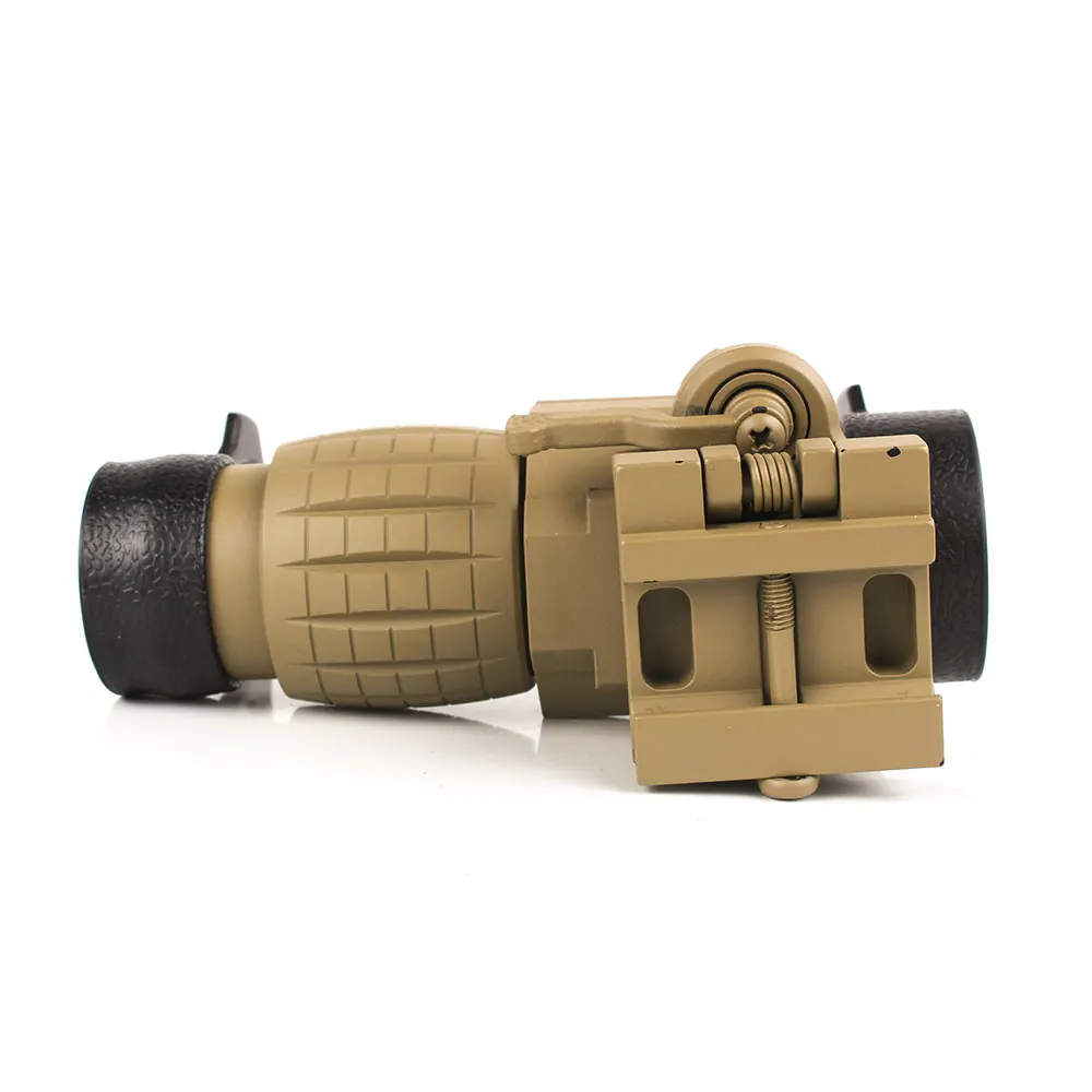 3X Tratical цвет загара Лупа Оптический прицел Красная точка для наружного зрения с