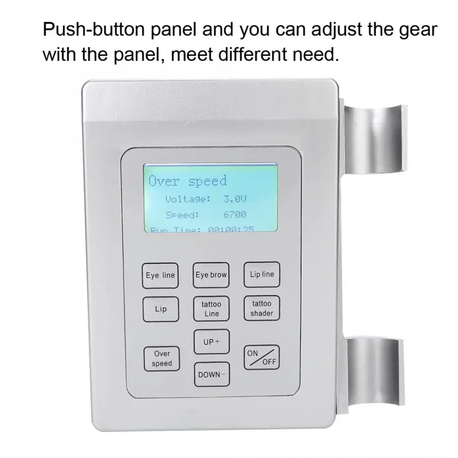 5 Gear Above Semi-Permanent Microblading Tattoo Machine Panel Controller Tool 220V CN Plug | Красота и здоровье
