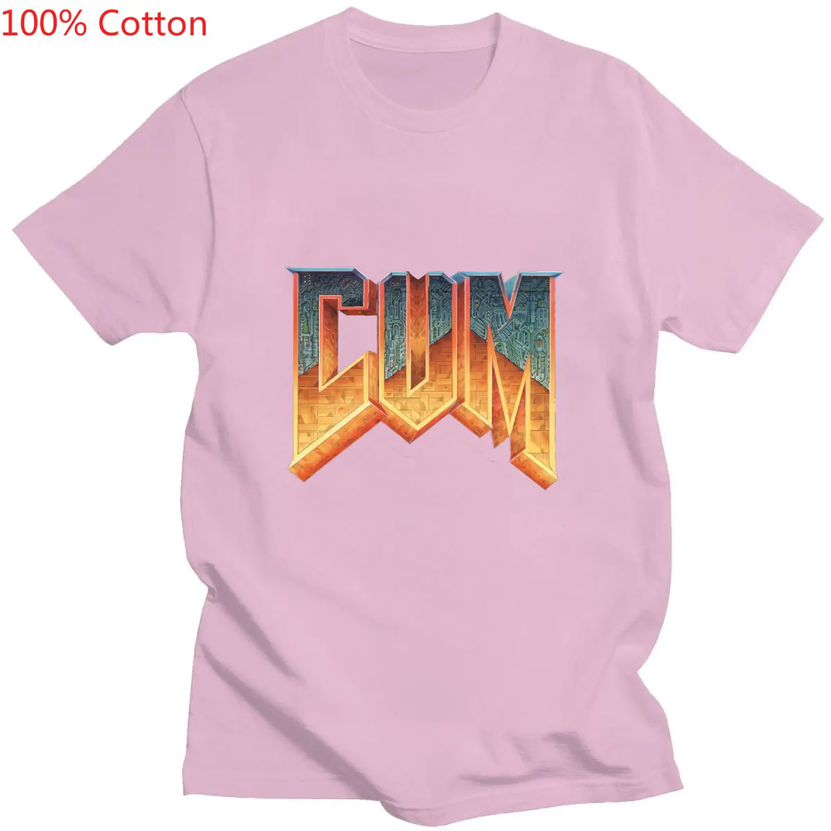 Футболка Doom Cum мужская с коротким рукавом модная повседневная тенниска оверсайз