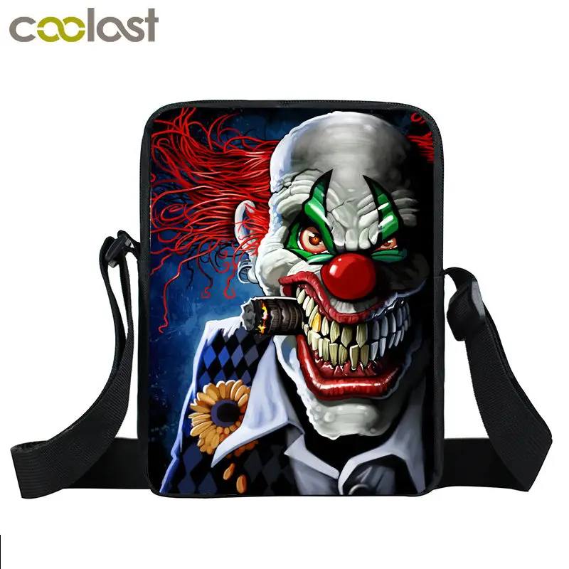 Женская сумка почтальонка с изображением клоуна|bag women handbag|women handbagsmessenger bag |