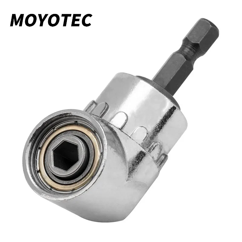 

MOYOTEC 105 угловая отвертка набор патрон-адаптер Регулируемый сверла угол инструмент Отвертка 1/4 ''шестигранными битами разъем