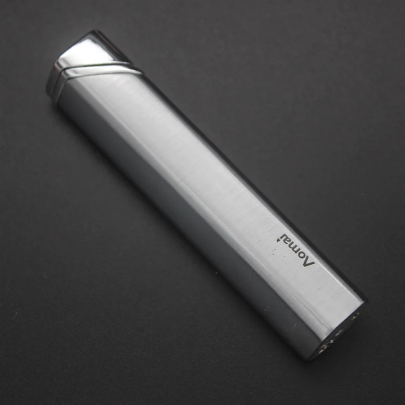 Ветрозащитная турбо Зажигалка из нержавеющей стали металлическая уличная