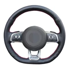 Нескользящий черный чехол из натуральной кожи для Volkswagen VW Golf 7 GTI Polo Jetta (GLI) Passat