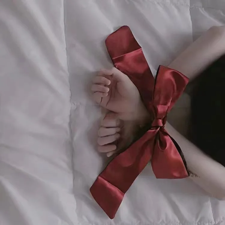 Сексуальная Унисекс БДСМ повязка на глаза атласная маска набор для секс-игр пар