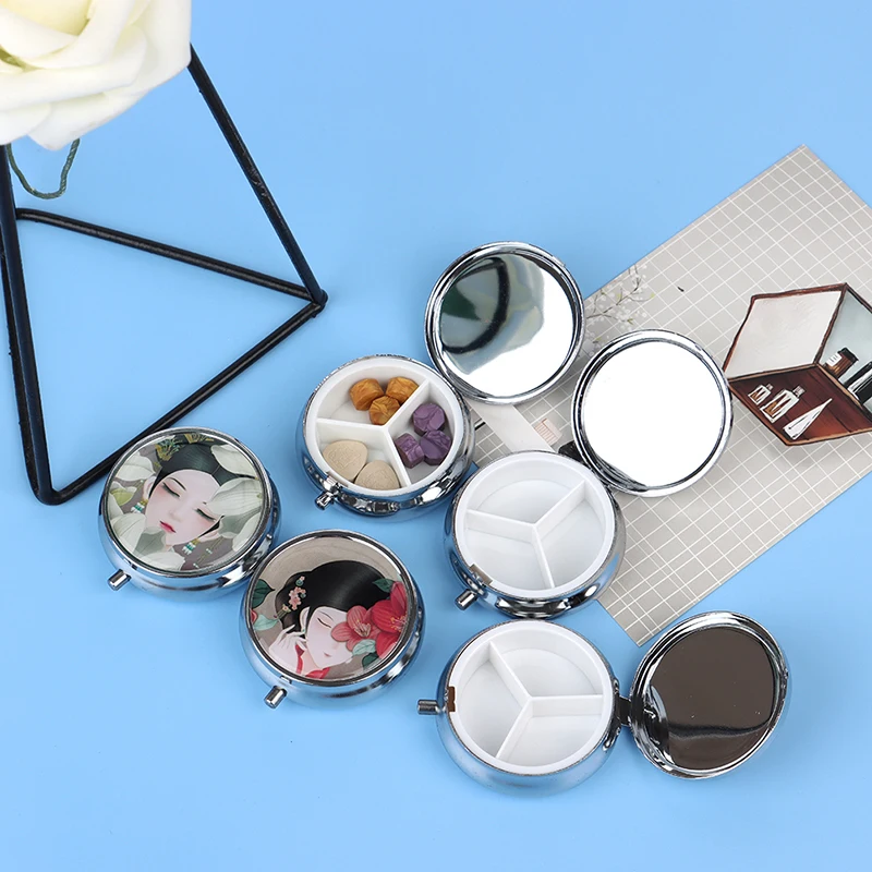 Металлический Контейнер для таблеток 1 шт. органайзер лекарств портативный