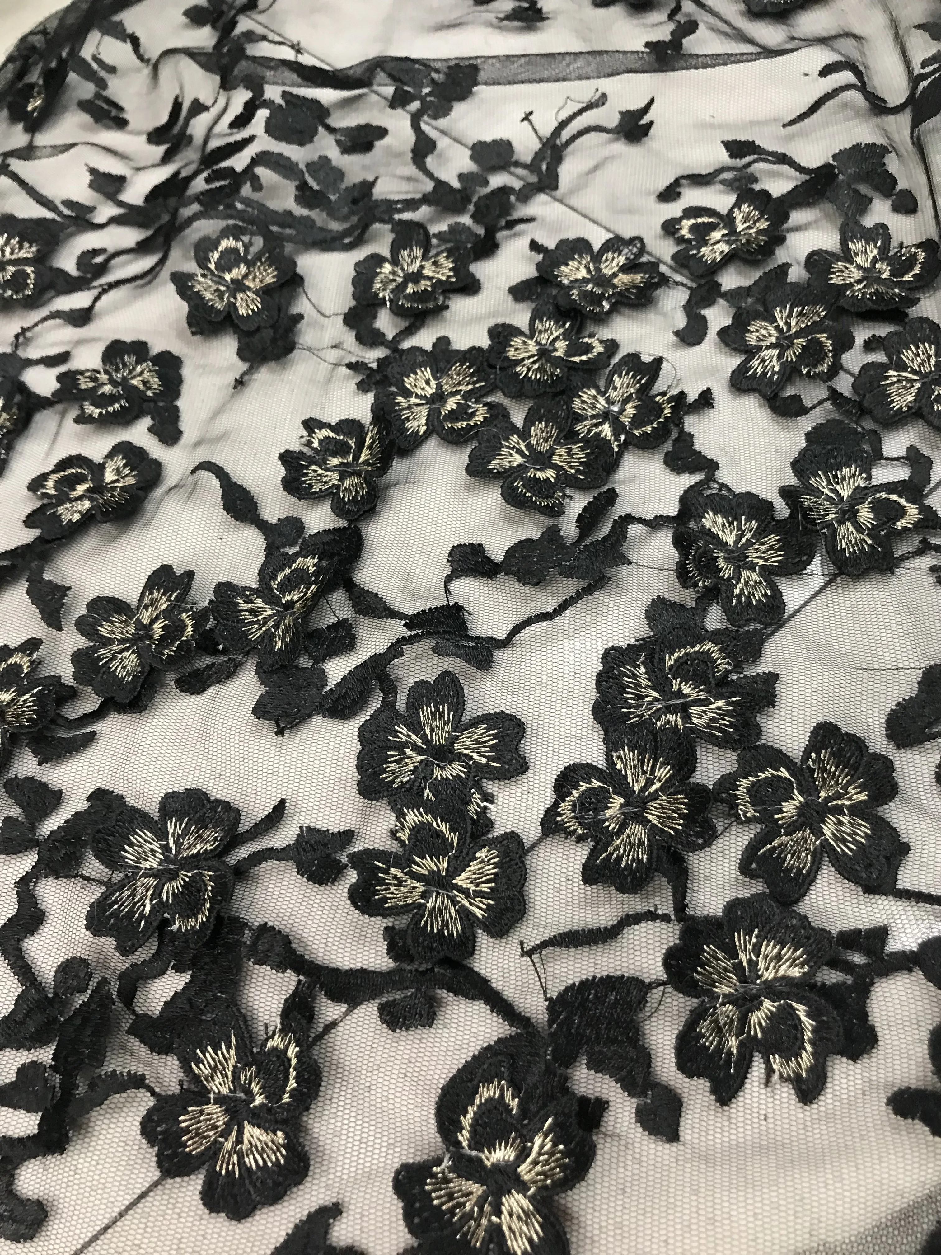 Африканская французская кружевная Тюлевая ткань с кружевными границами 3D