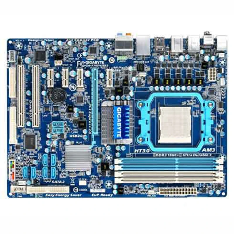 Для Gigabyte GA-770T-USB3 770T-USB3 настольная материнская плата 770 Socket AM3 DDR3 SATA2 USB3.0 ATX 100%