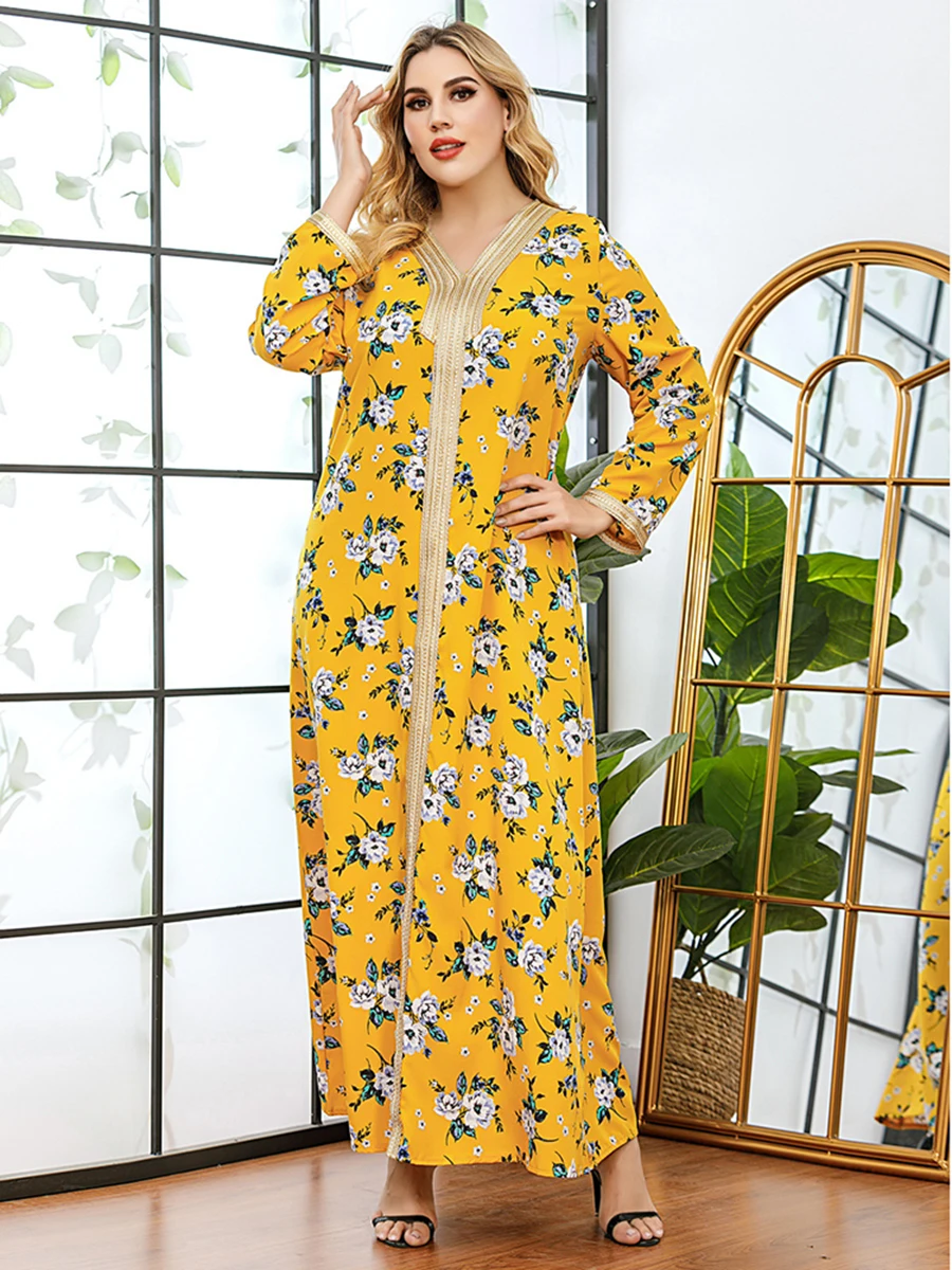 

Ramadan Aid Mubarak Dresses For Women Muslim Hijab Dress Abaya Dubai Turkey Islam Vestidos Robe Longue Djellaba Femme Kaftan