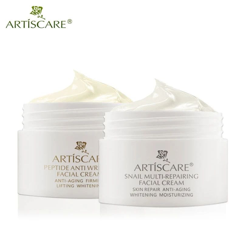 ARTISCARE Snail Repair+ Пептидный крем для лица Анти Старение Отбеливание лифтинг Укрепляющий Лечение акне крем для лица Уход за кожей
