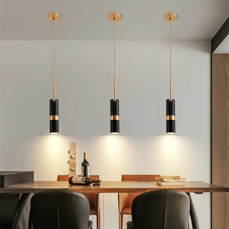 

Modern Nordic LED pendant light adjustable Spotlight Light luxury chandelier indoor home bedside bedroom living room hang lamp