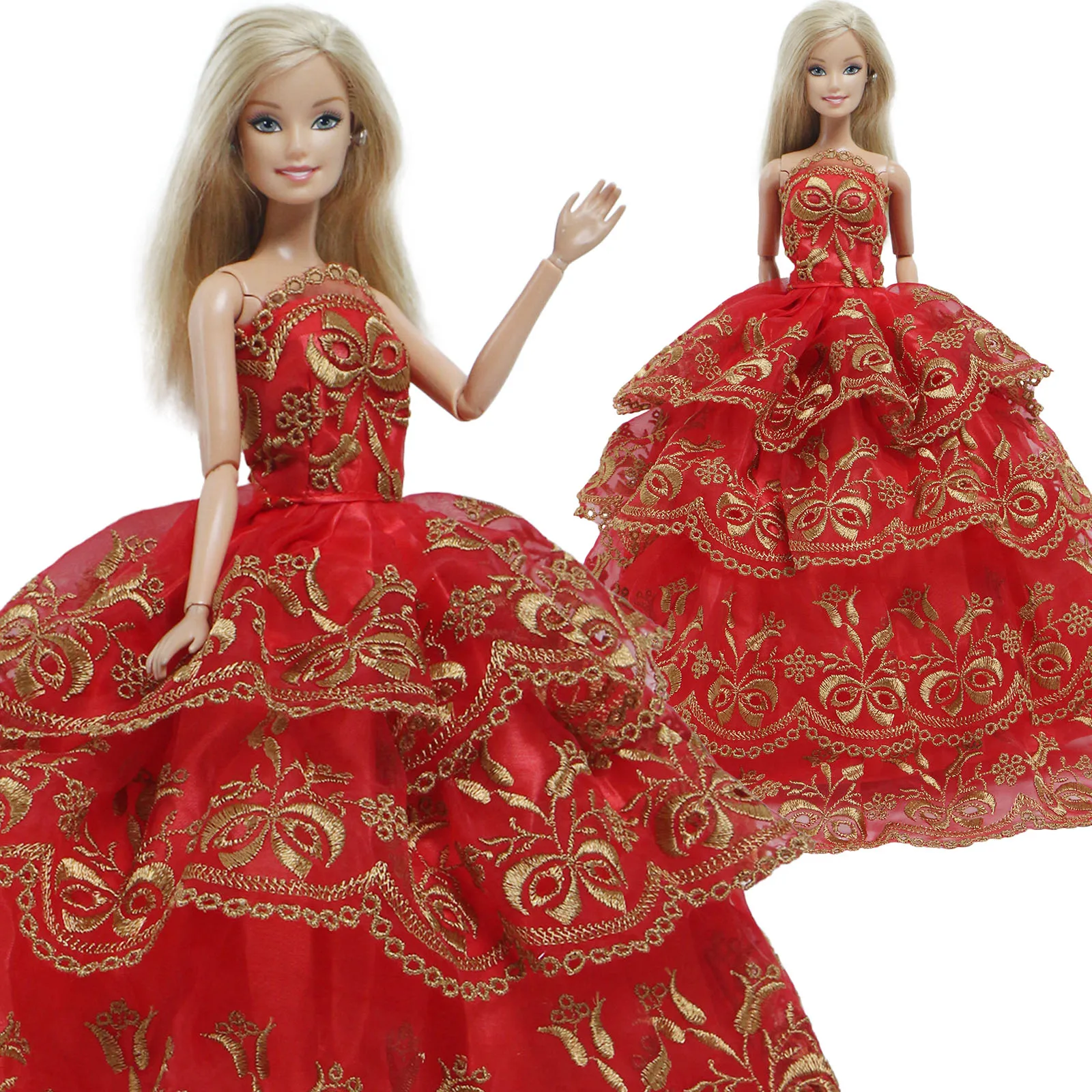 Модное Кукольное платье для невесты Свадебная вечеринка вечернее бальное