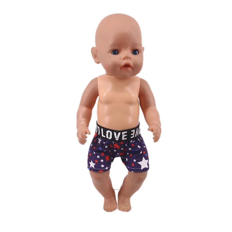 2 Pcs/Set Casual Doll Clothes Underwear For 18 Inch American Doll & 43 Cm New Born Baby Dolls,Our Generation,Logan Doll Toy Gift images - 6