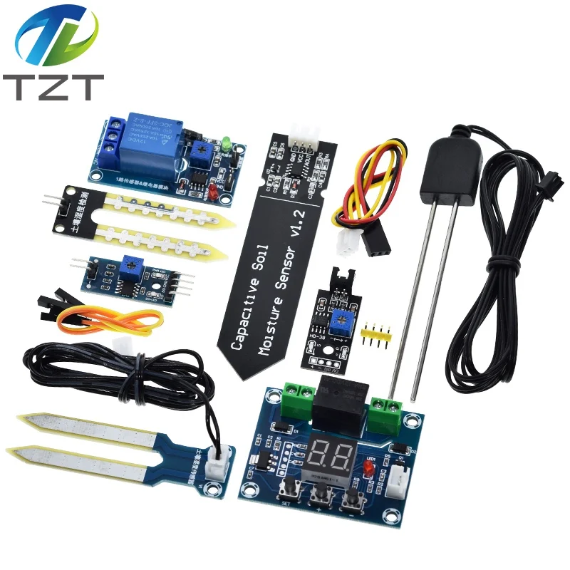 Завеса емкостный влажности почвы Сенсор модуль Цифровой Реле дисплея Управление