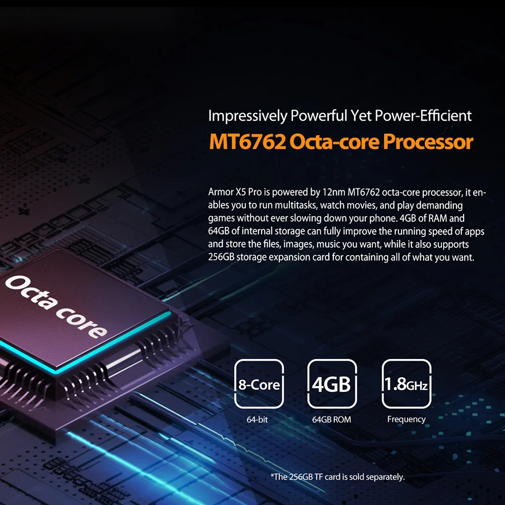 4G сотовый телефон Ulefone Power X5 Pro прочный мобильный 4 Гб + 64 ГБ Android 10 0 MT6762