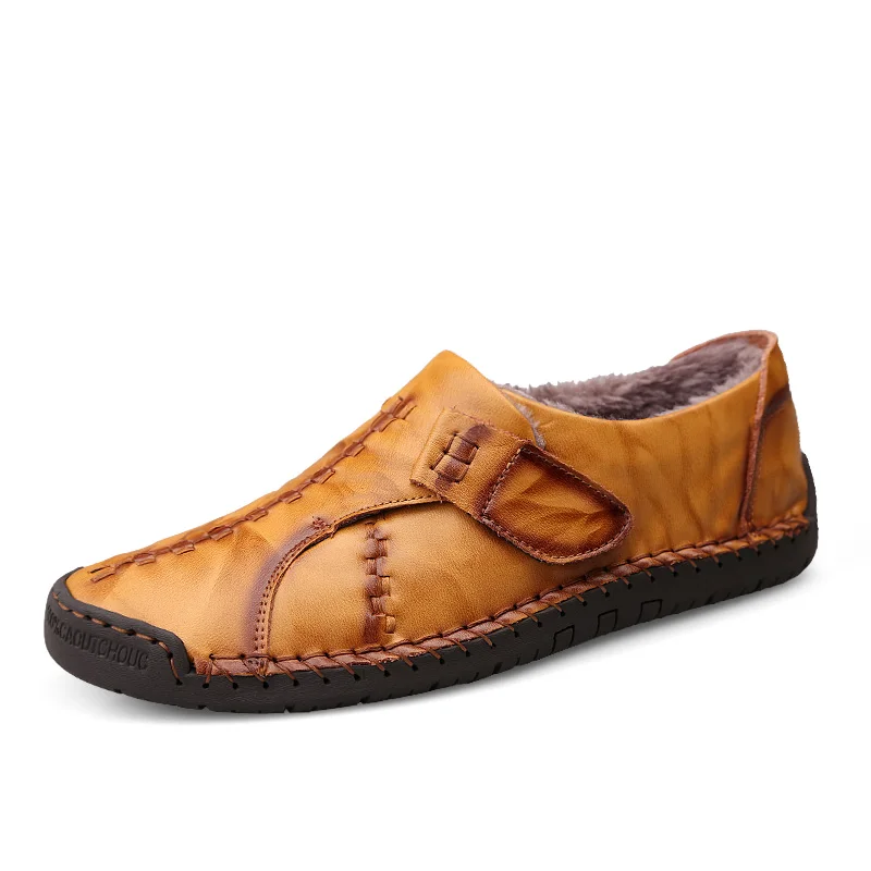 2019 повседневная мужская обувь из натуральной кожи дышащая кожаная для вождения