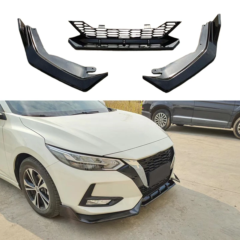 

For 2020 Nissan Sylphy's front shovel small Encircle Carbon fiber or bright black high-quality Encircle easy installation