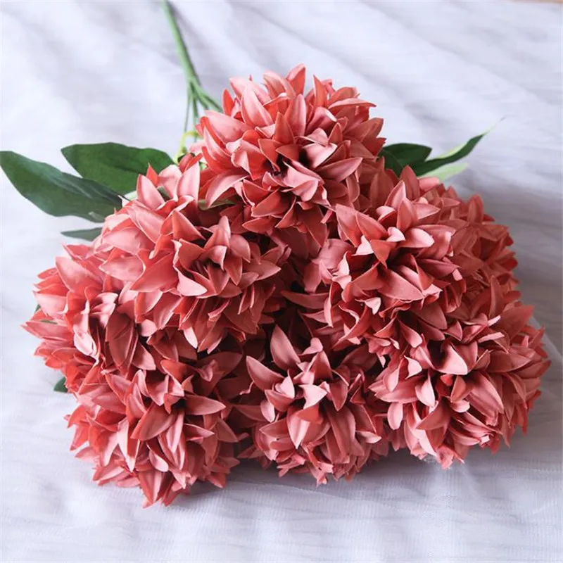 

7Pcs Fake Phoenix Claw Peony (10 stems/bunch) 19.29" Simulation Round Peonia for Wedding Home Decorative Artificial Flowers