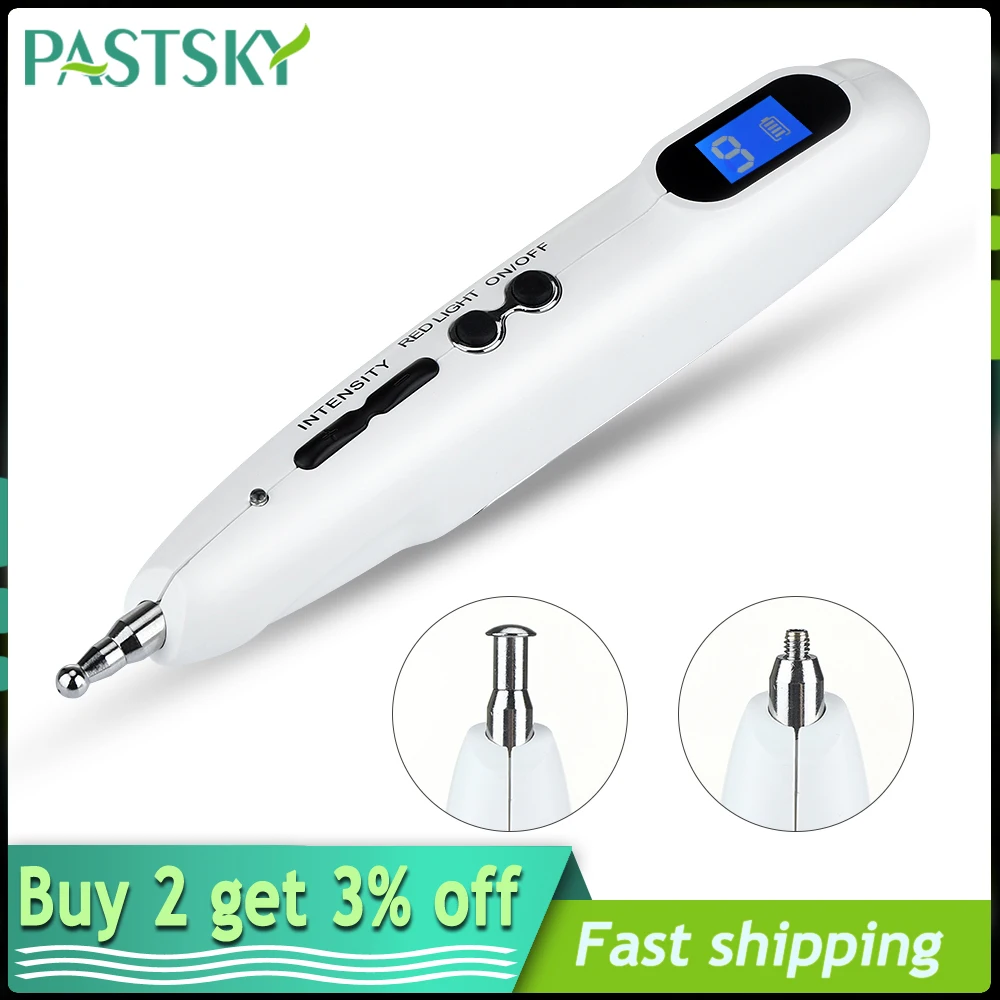 Электрическая акупунктурная Массажная ручка 9 уровней импульсный акупунктурный