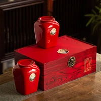 wooden tea box ceramic tea caddy ceramic container chinese tea storage box with lid tea bag storage box tea caddies bg50tc