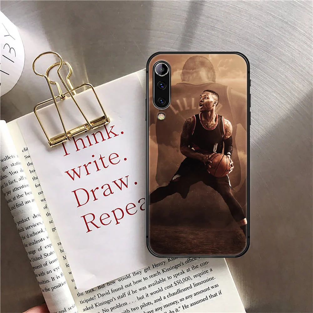 

Damian Lillard 0 Basketball Phone Case Cover For Xiaomi Mi Note A2 A3 8 9 3 9 9T 10 Max Pro Lite Ultra Black Painting Soft