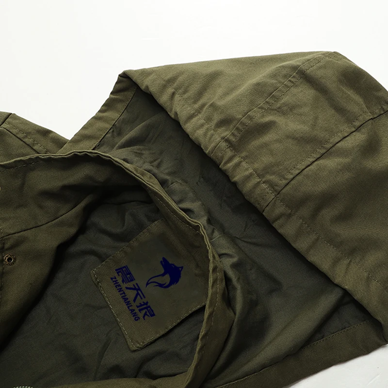 6XL Военная Мужская куртка пальто мужское с капюшоном 100% хлопок тактические