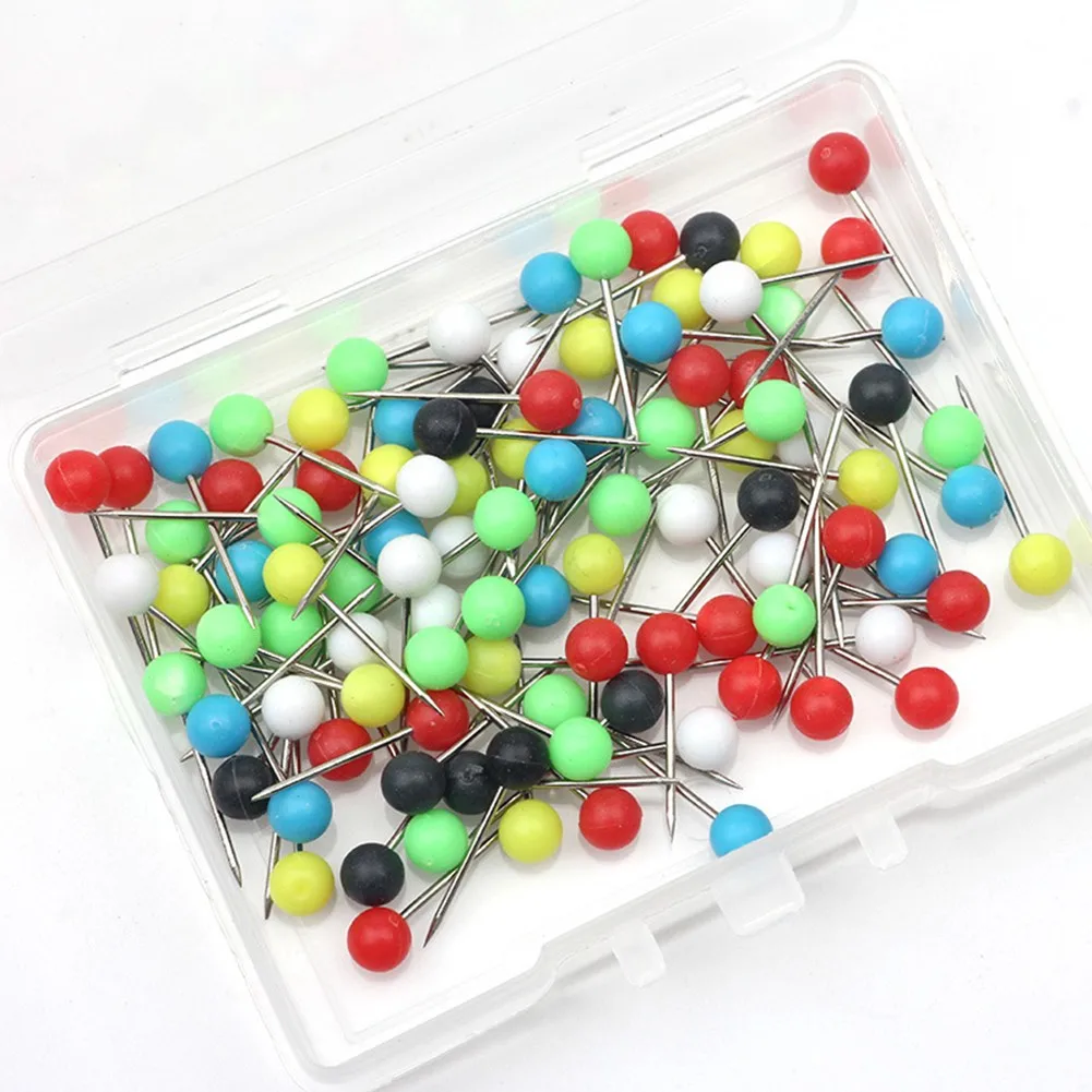 

100pcs/Box Fishing Line Winder Pins Rig Safe Spare Pins Carp Fishing Rigs Box Line Winder Pin Round Head Pesca Mixed Color