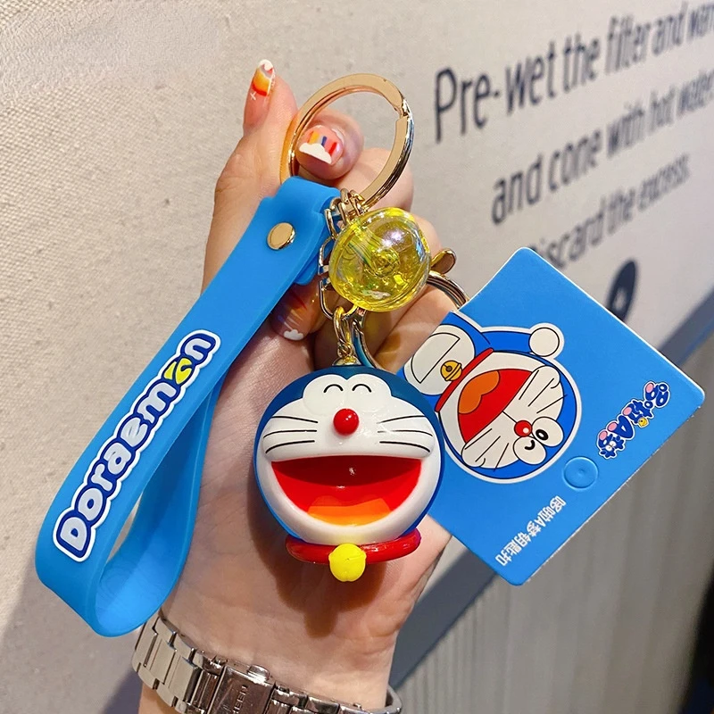 

Genuine Doraemons Doll Cute Bag Pendant Car Key Chain Accessories Model Toys Birthday Gift