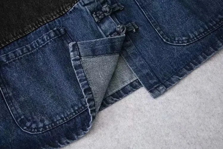 Куртка женская джинсовая с длинным рукавом уличная одежда из денима