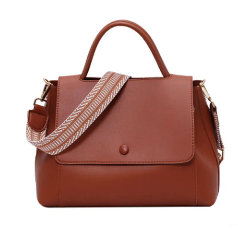 Женская сумка тоут на плечо Модный маленький квадратный саквояж широком ремне