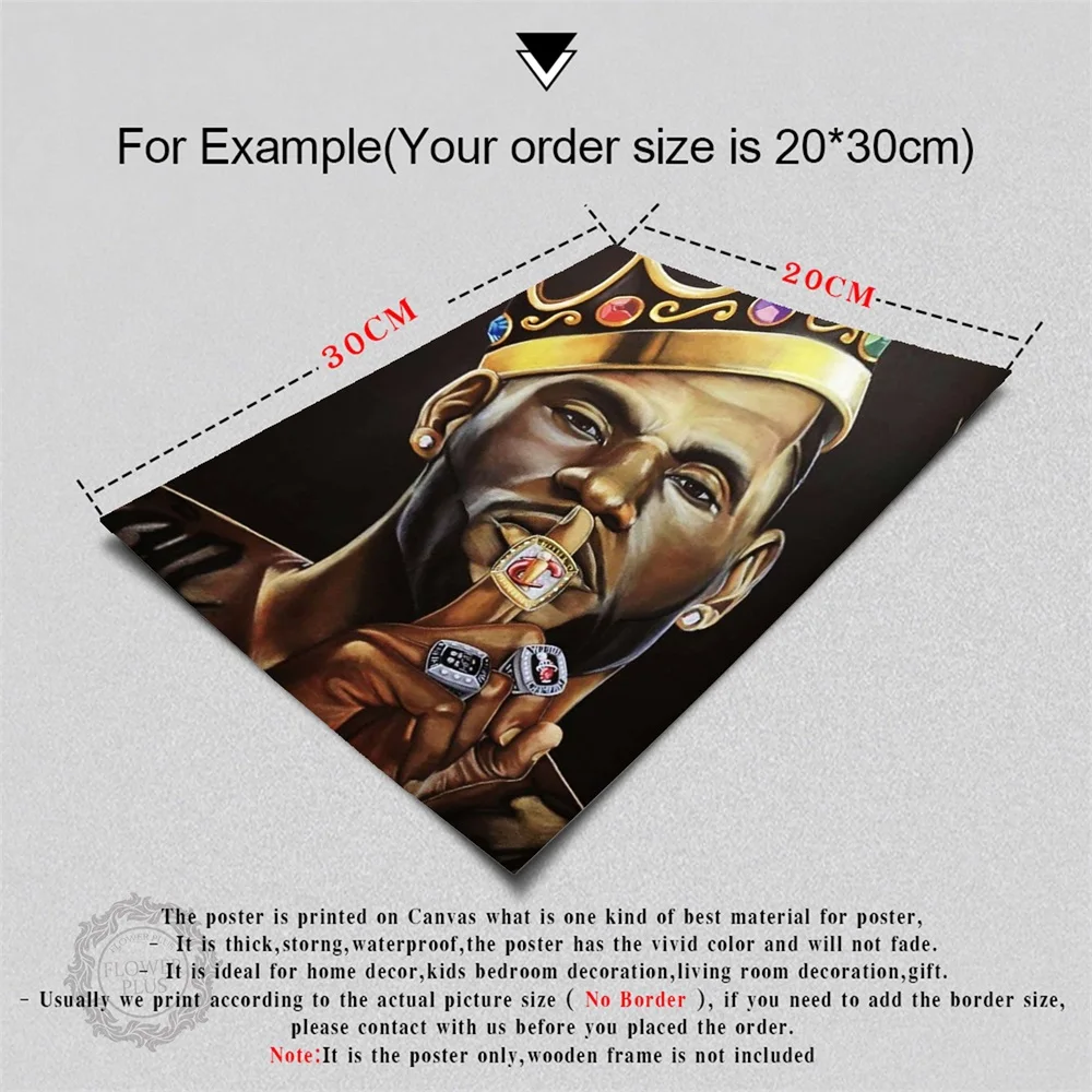 

Lebron James Super basketball Star Champion Kings Painting Poster Art Light Canvas Home Room Wall Printing quadro cuadros
