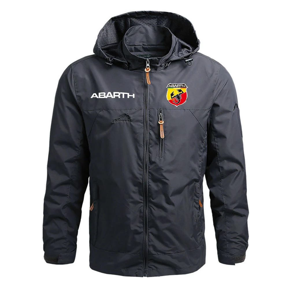 

2021 ABARTH Mens Fashion Comfortable Printing Zipper Custom England Style Movement Fitness Windproof Style Jackets