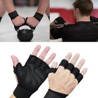 wear resistant gloves breathable thickened fitness palm non slip silicone cycling fitness half finger with wristband